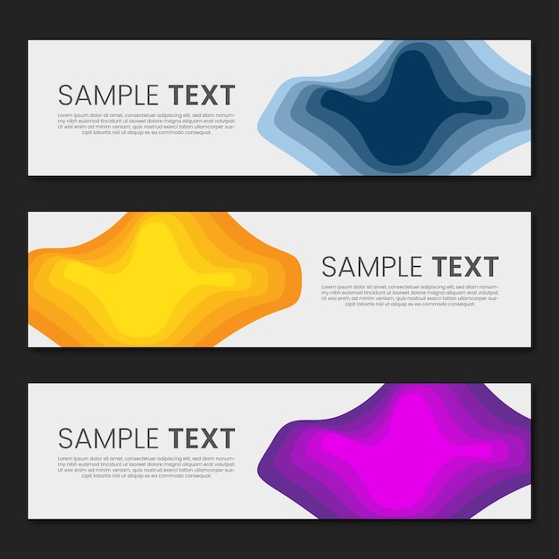 Modern Banner Design Vector Template