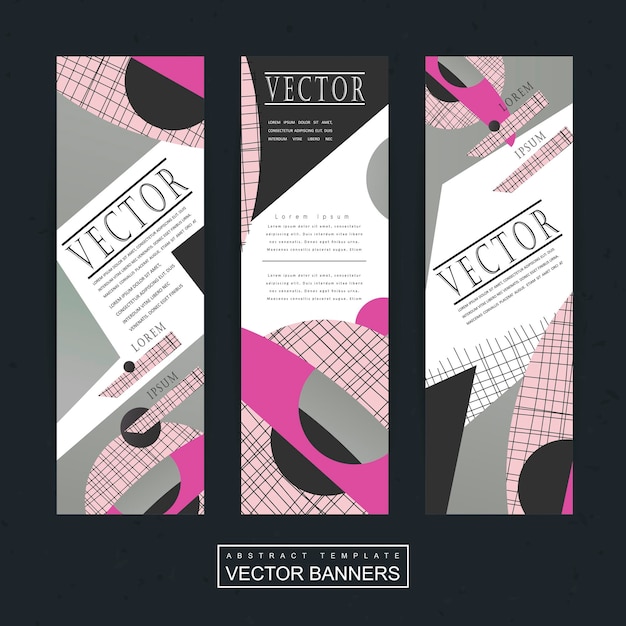 Vector modern banner sjabloon decorontwerp