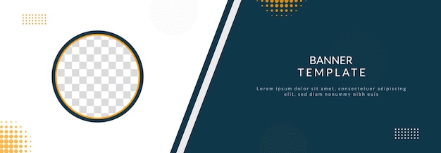 modern banner template abstract vector illustration of business webinar horizontal banner template