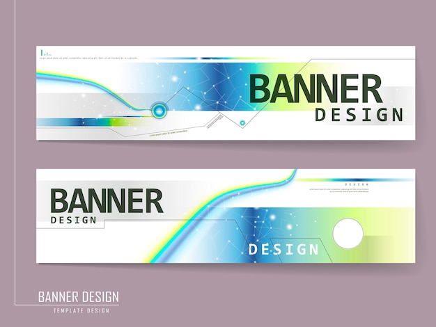 Vector modern banner template brochure