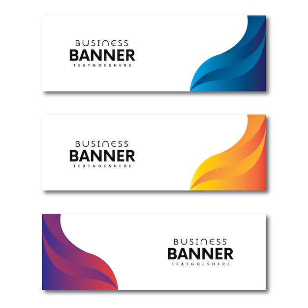 Vector modern banner template