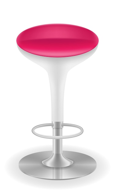 modern bar chair stool vector illustration isolated on white background