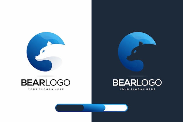 modern bear logo design