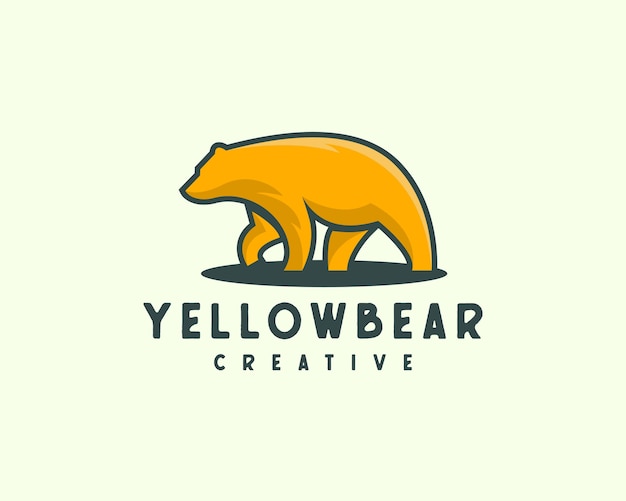 Modern bear  logo