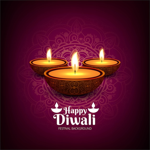 Vector modern beautiful colorful diwali bright background
