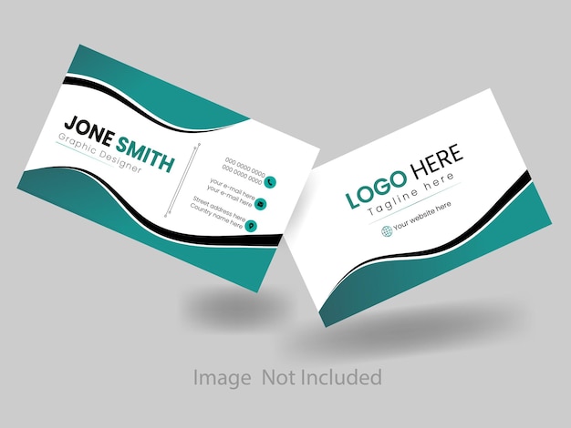 Vector modern and beautiful doublesided creative and clean business card design