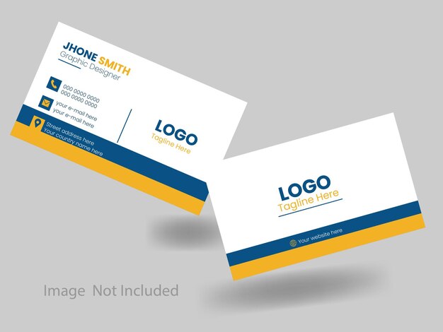 Vector modern and beautiful doublesided creative and clean business card design