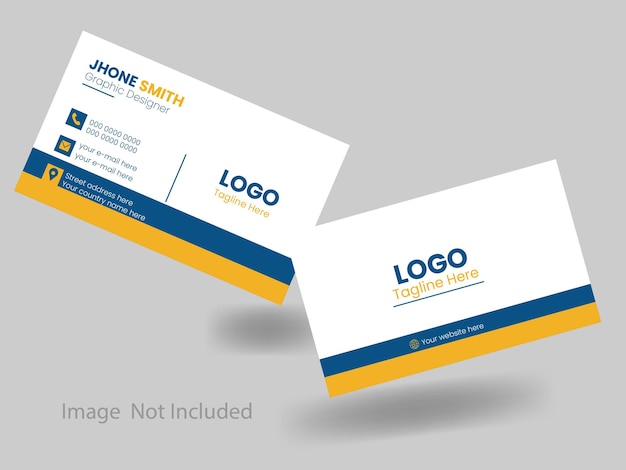 Vector modern and beautiful doublesided creative and clean business card design