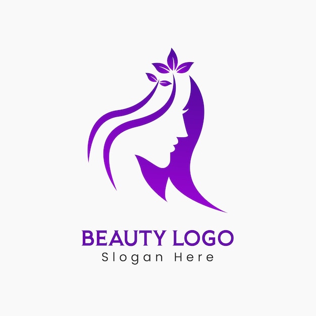 Modello di illustrazione vettoriale di design del logo di bellezza moderna