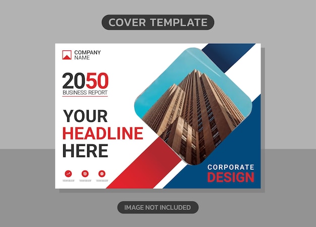 Modern bedrijf horizontaal Cover Business