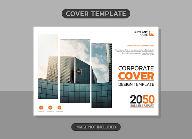 Modern bedrijf horizontaal Cover Business