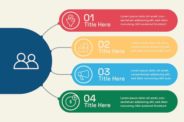 Vector modern bedrijfsplan infographic-sjabloon