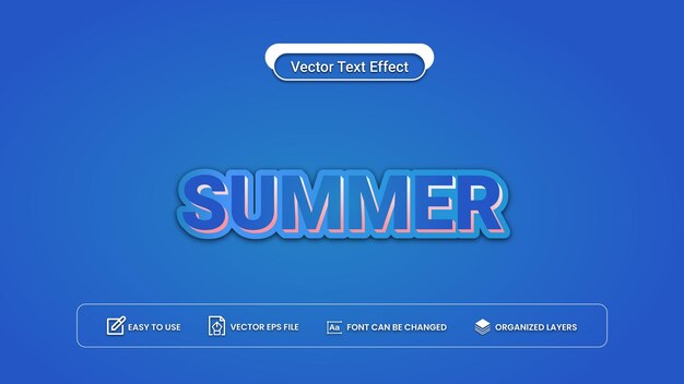 Modern bewerkbaar vectorteksteffect