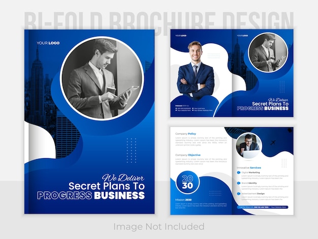 Modern Bifold Brochure Design Template