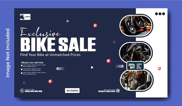 Modern Bike Sale Ads Banner Template Design