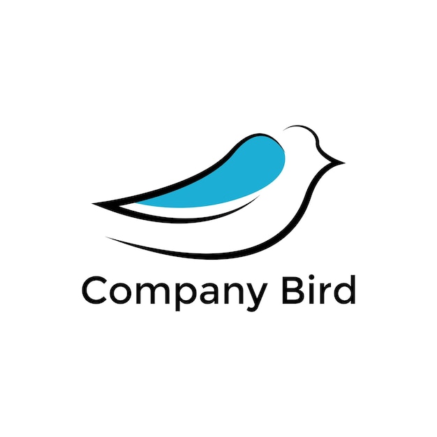 Modern bird logo design minimalist bird logo