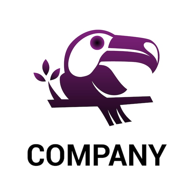 Modern bird logo design vector image