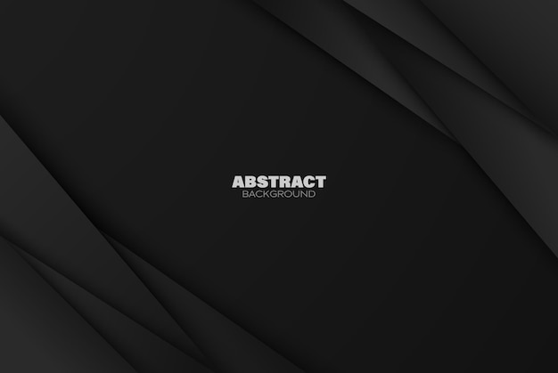 modern black abstract design geometric vector backgroundgeometric shapes with shadow