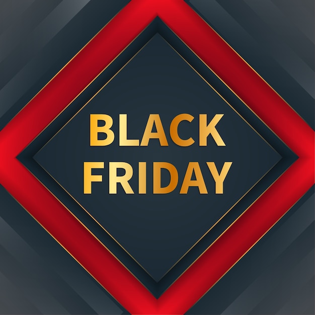 Modern black friday banner concept