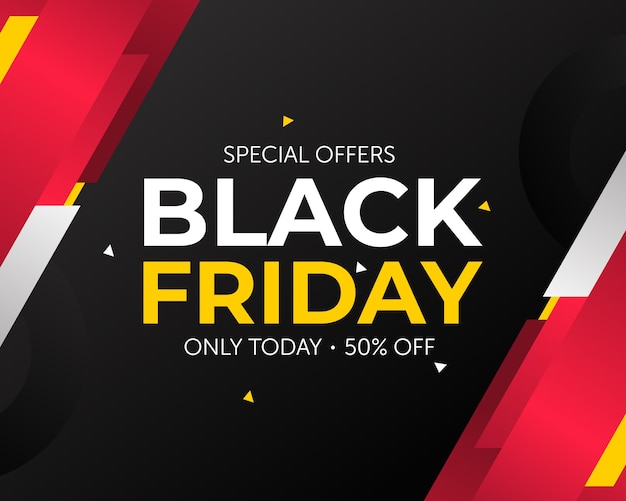 Banner moderno del black friday