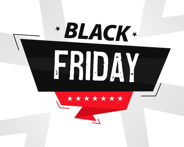 Vettore banner moderno del black friday