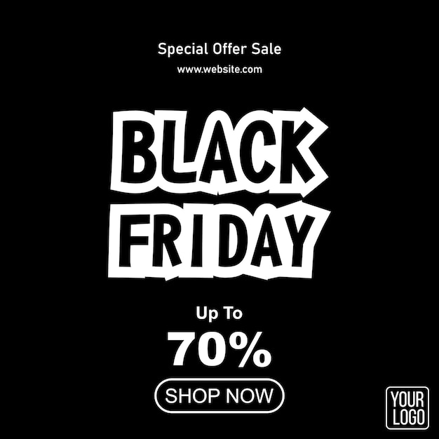 Modern black friday brush stroke background