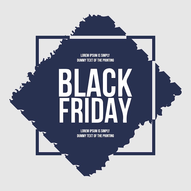 Modern black friday brush stroke background