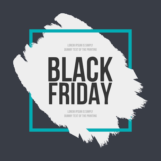 Modern black friday brush stroke background