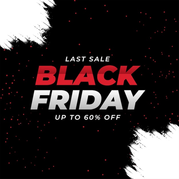 Modern black friday sale banner background