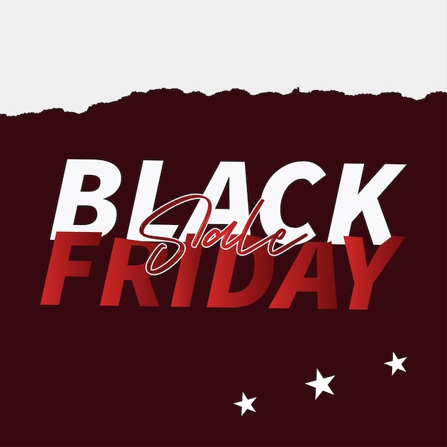 Modern black friday sale banner background