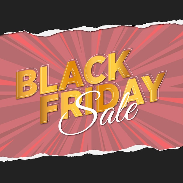 Modern black friday sale banner background