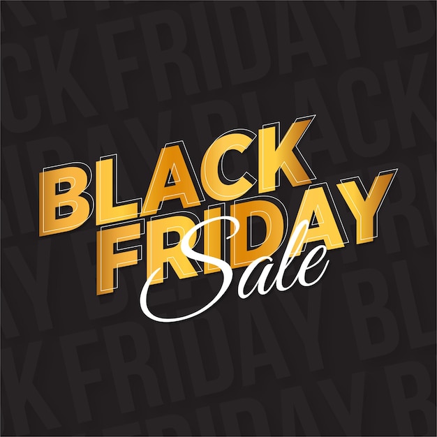 Modern black friday sale banner background