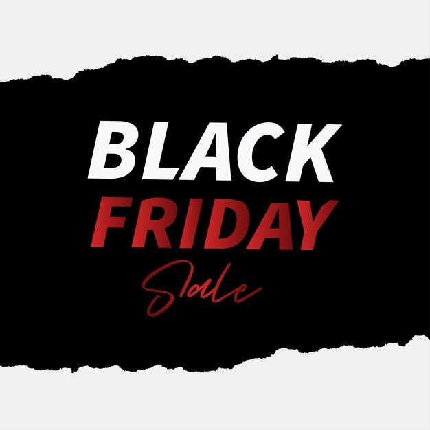 Modern black friday sale banner background