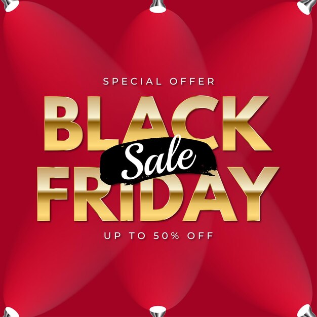 Modern black friday sale banner background