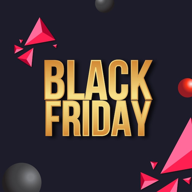 Modern black friday sale banner background