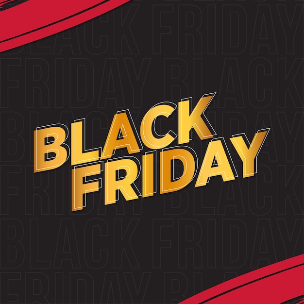 Modern black friday sale banner background