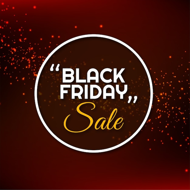 Modern black friday sale  banner glitters vector