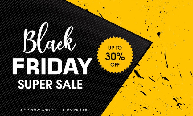 Vector modern black friday sale banner