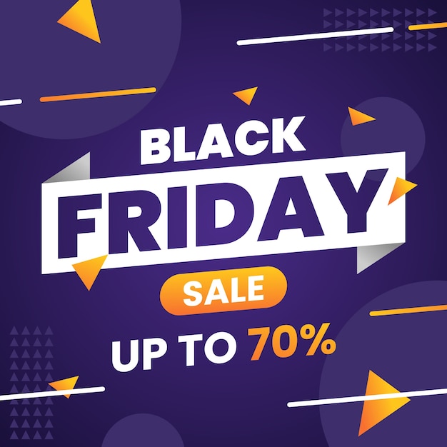 Vector modern black friday sale banner