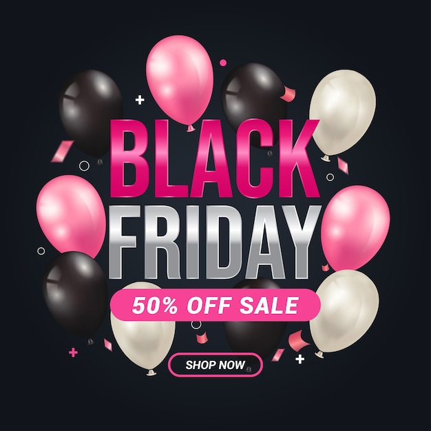 modern black friday sale banner