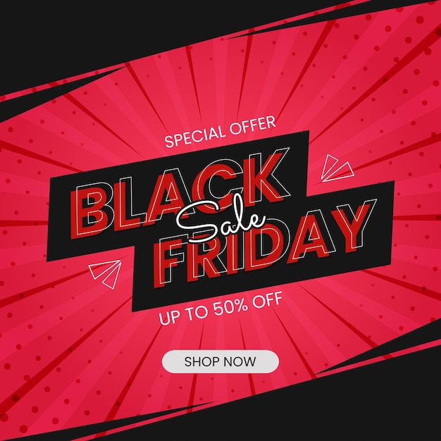 Insegna di vendita moderna di black friday