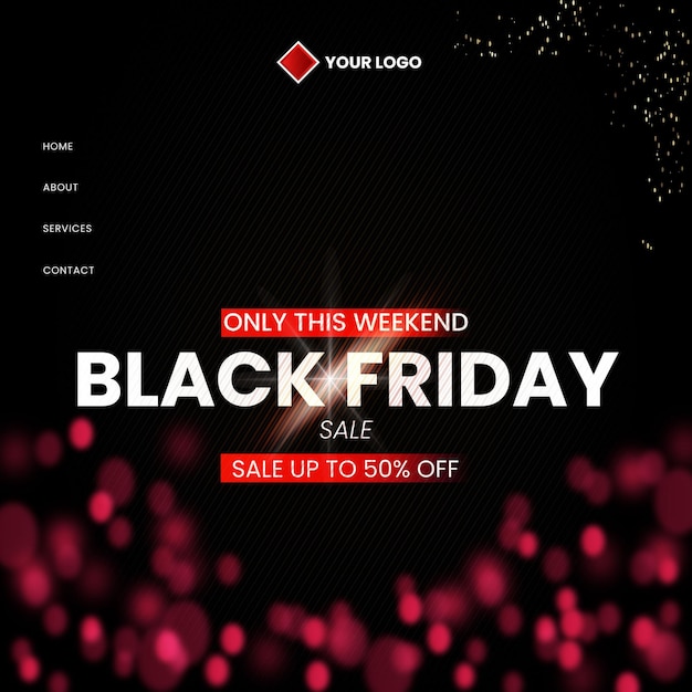 Modern Black friday sale banner