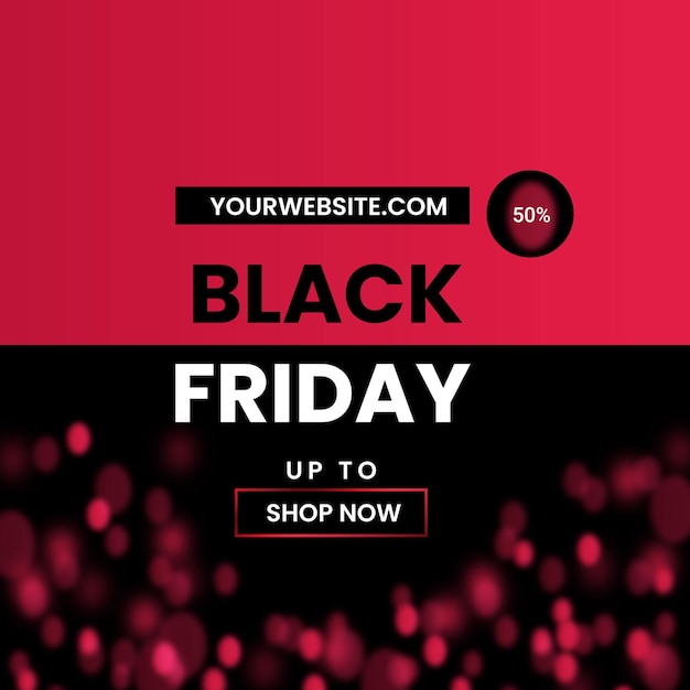 Modern black friday sale banner