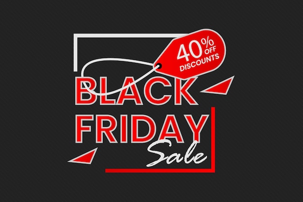 Modern black Friday sale social media banner template