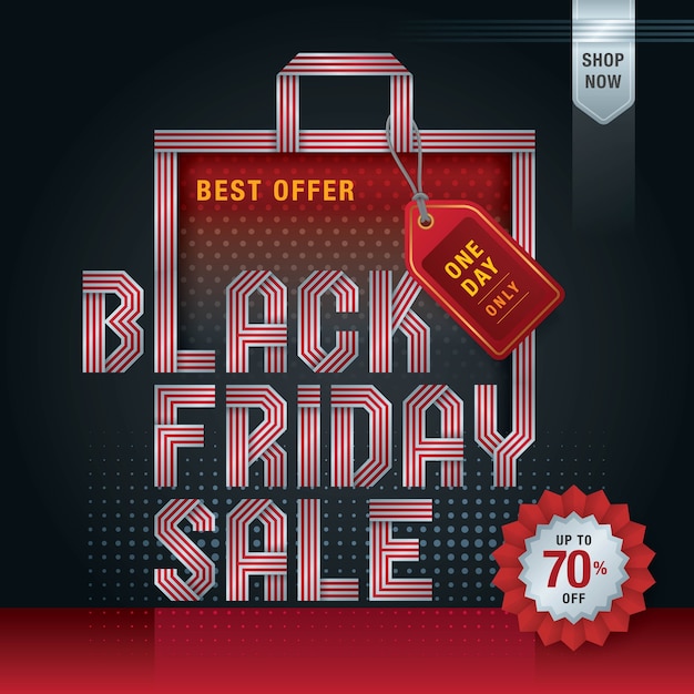 Modern Black Friday Sale template Banner