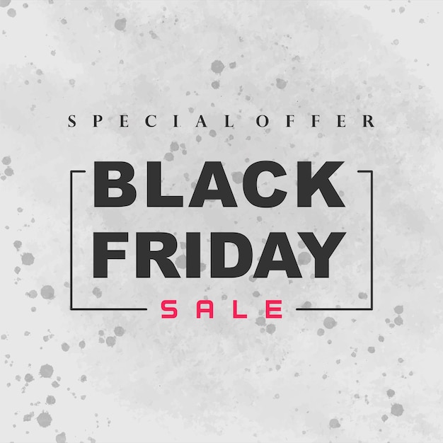 Modern black friday watercolor background