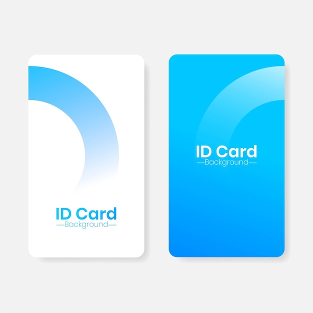 벡터 id 카드 및 인증서에 대한 현대적인 파란색 추상 배경