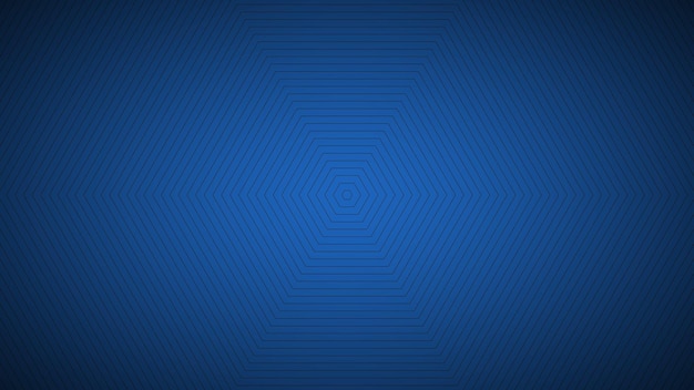 現代の抽象的な青い背景 ステンレス鋼の八角形の線が青い背景に描かれています