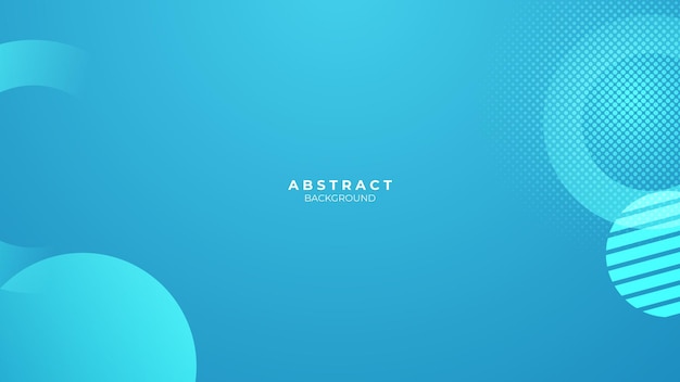 Modern blue abstract background template with geometric style