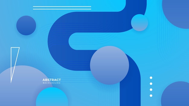 Modern blue banner geometric shapes corporate abstract technology background Vector abstract graphic design banner pattern presentation background web template